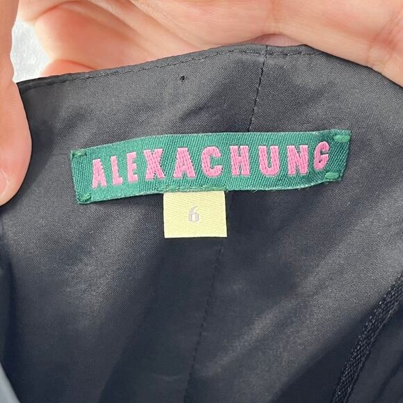 Alexa Chung Dress 6 Black Strapless Homecoming - Picture 6 of 9